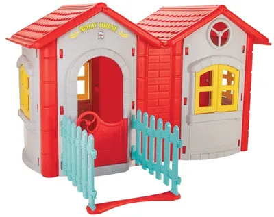 Căsuță de joacă dublă Pilsan - Magic House, gri