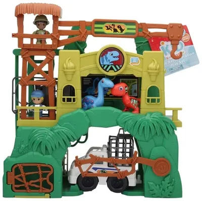 Set de joacă Tiny Kiddom L&S - Rezervația de dinozauri, 28 piese