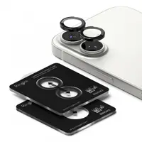 Folie de protectie Camera Spate Ringke pentru Apple iPhone 17, Sticla Securizata, Neagra
