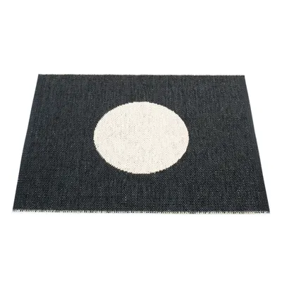 Covor pentru exterior și interior alb-negru 70x90 cm Vera Black – Pappelina