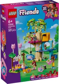 LEGO® Friends - Petrecere de ziua de nastere a pisicii si casuta din copac (42666)