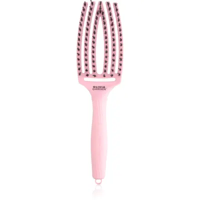 Olivia Garden Fingerbrush ThinkPink Boar & Nylon Jaipur Rose perie de par 1 buc