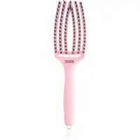 Olivia Garden Fingerbrush ThinkPink Boar & Nylon Jaipur Rose perie de par 1 buc