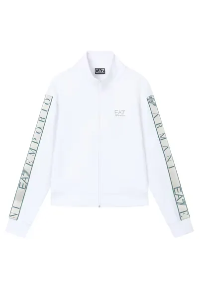 Bluza trening Emporio Armani Natural Ventus7 W Hoodie Fz 7W001152AF12501U0002 Femei Alb - Alb