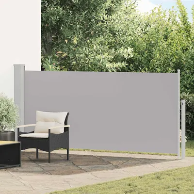 vidaXL Copertină laterală retractabilă, gri, 140 x 314 cm