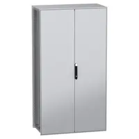 Dulap modular, cu montaj pe pardoseala, PanelSeT SFN, din otel decarbonizat(verde), 2200x1200x600mm, IP55, cu placa de montaj, 2 usi