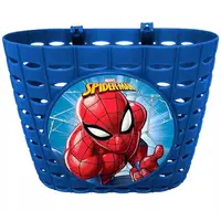Cos pentru bicicleta, 20x15x15 cm, plastic, albastru, Spiderman