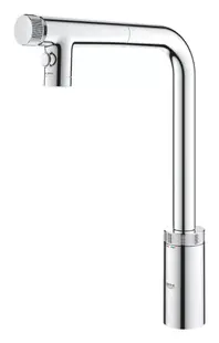 Baterie bucatarie Grohe SmartControl 31889000, inalta, tip L, dus, 2 functii, Crom