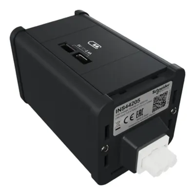 Unica system+, Unitate modulara 2xpriza USB A/C, antracit