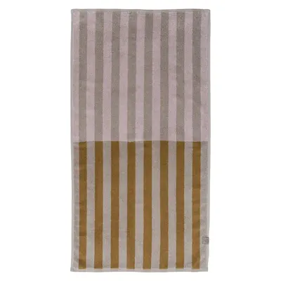 Prosop maro/bej din bumbac organic 50x90 cm Disorder – Mette Ditmer Denmark