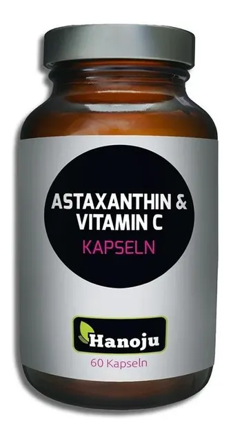 Astaxanthin + Vitamina C, 60 capsule, Hanoju