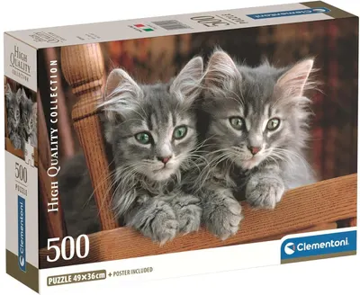 Puzzle Clementoni din 500 piese - Pisicuțe