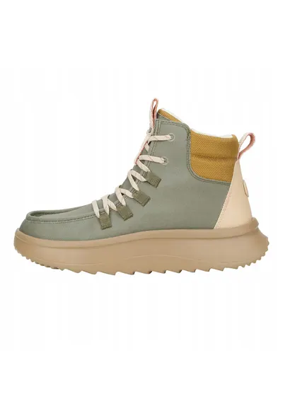 Ghete Chelsea de piele naturala pentru Femei - Wendy Peak Apres Twill - Verde - Verde