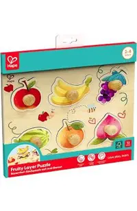 Puzzle din lemn in straturi: Fructe