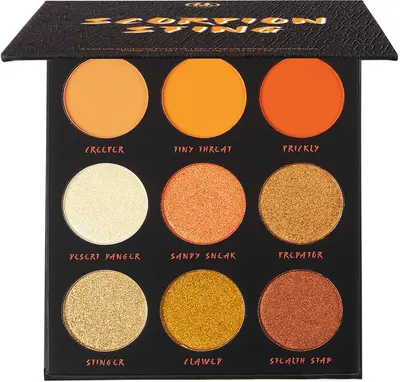 BH Cosmetics Poison - Paletă de farduri Scorpion Sting, 9 culori