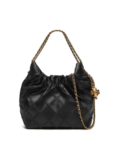 Geanta dama Mini Fleming - piele naturala - neagra - dimensiuni mici
