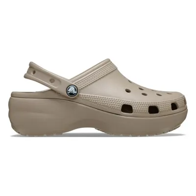 Saboți Crocs Women's Classic Platform Clog Bej - Taupe