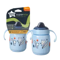 Cana Sippee cu protectie Bacshiled™ pentru +6 luni Albastra, 300ml, Tommee Tippee