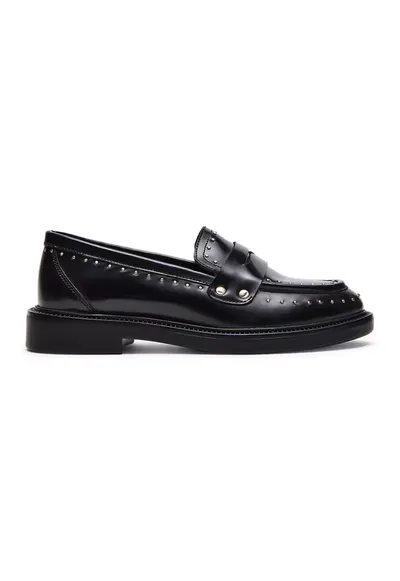 Pantofi loafer cu nituri Harloe - Negru