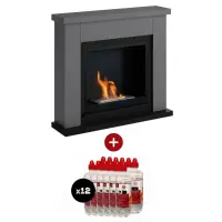 Pachet Frode Solid Grey Semineu + 12L bioetanol