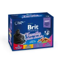 Brit Premium Plicuri Pisica Family Plate, 12x100 grame