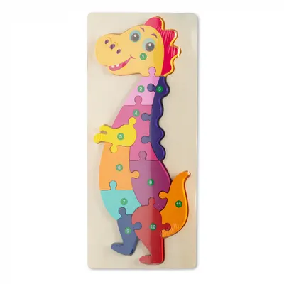Puzzle 3D din Lemn - Dinozaur - Nurio