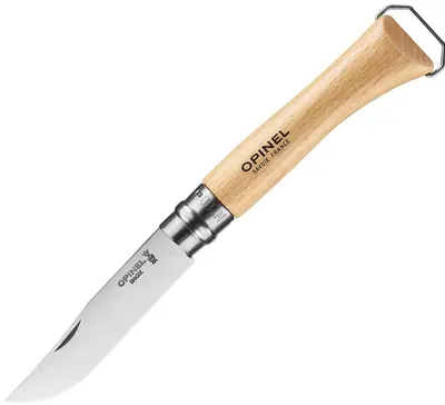 Cuțit pliabil Opinel Nomad - 10 cm, cu tirbușon și deschizător, fag