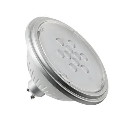 Sursa de iluminat, bec, lampa cu LED-uri QPAR111, GU10, 7W, 3000K 40 ° argint