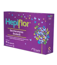 Hepiflor Saccharomyces B., 10 capsule, Terapia