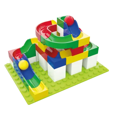 Jucarie de construit pentru copii Marble Run Hubelino (45 piese)