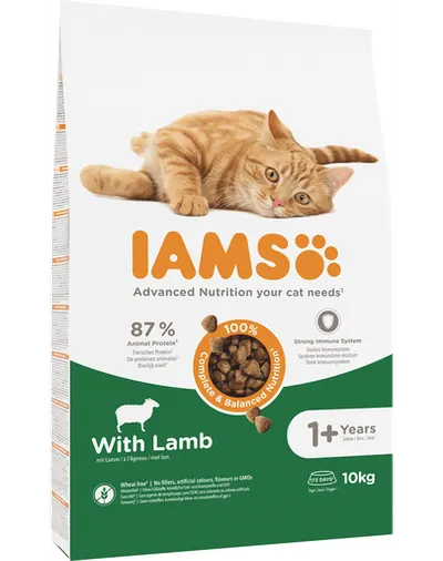 IAMS for Vitality Hrana uscata pentru pisici adulte, cu miel 10 kg