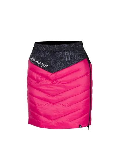 Women's insulating ski-touring skirt Primaloft® PODKOVA - Negru/Cherry