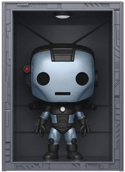 Figurina Funko POP! Deluxe: Iron Man - Hall of Armor (Model 11 War Machine) (Metallic) (PX Previews Exclusive) #1037