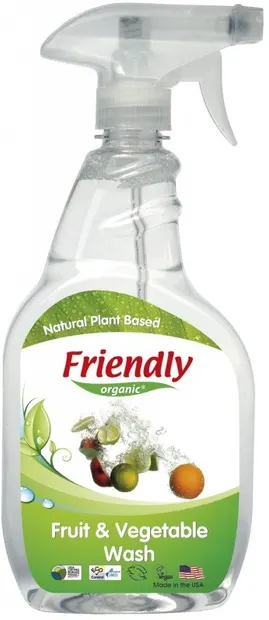 Solutie pentru curatat fructe si legume Friendly Organic - 650 ml