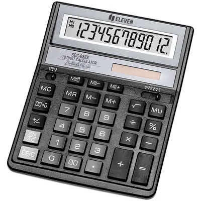 Calculator Eleven - SDC-888XBK, 12 cifre, negru