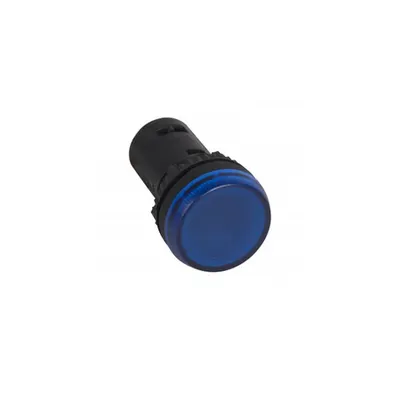 Osmoz one-piece pilot light cu integrated LED to be used cuout electrical block - albastru - 130 V~