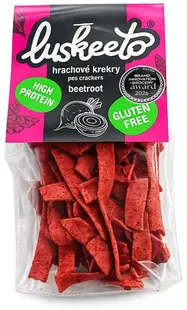 Snack proteic cu sfeclă roșie, fără gluten, 70 g, Luskeeto