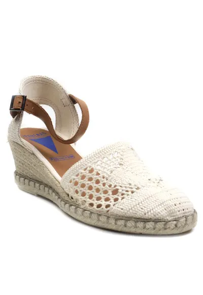 Sandale dama MALENA CROCHET LINO - Bej