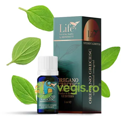 Ulei Esential Integral de Oregano Grecesc pentru Uz Intern 5ml