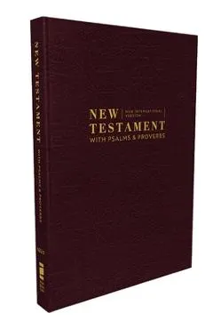 Niv, New Testament with Psalms and Proverbs, Pocket-Sized, Paperback, Burgundy, Comfort Print