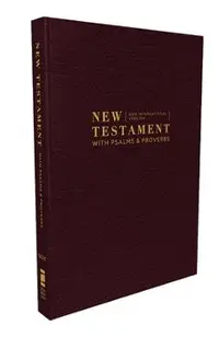 Niv, New Testament with Psalms and Proverbs, Pocket-Sized, Paperback, Burgundy, Comfort Print