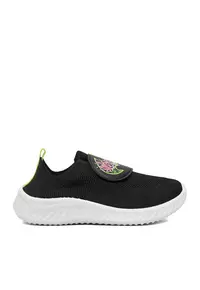 Pantofi sport copii - textil - negru - sistem inchidere Velcro