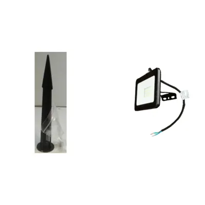 Pachet Brat Montaj Pamant Proiector + Proiector LED 20W Alb Cald