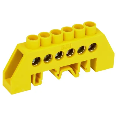 Neutral bus bars in combined DIN-Izolators of “Bearing” type SHNI-8x12-6-kS-ZH