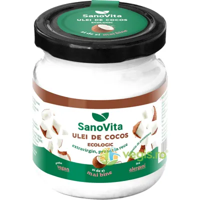 Ulei de Cocos Extravirgin Presat la Rece Ecologic/Bio 200ml