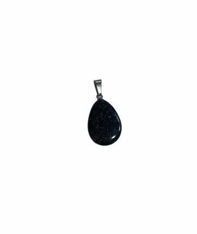 Pandantiv piatra Engros, Lacrima plata,PIATRA SOARELUI ALBASTRA, 2.5 cm
