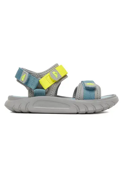 Sandale gri - textil - sistem inchidere Velcro - Gri