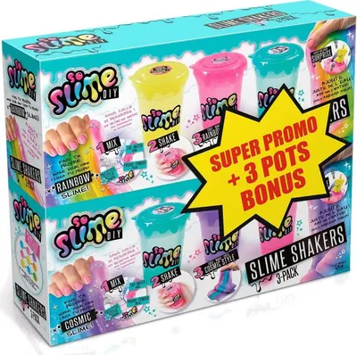 Set de joacă Canal Toys - Slime 3 culori + 3 bonus