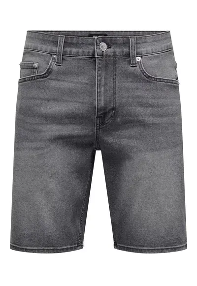 Pantaloni scurti din denim barbati Sons - 22034527 - Bumbac/Poliester - Gri - Gri