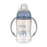 Cana antrenament din silicon Cute Animals Urs, 320ml, Canpol babies